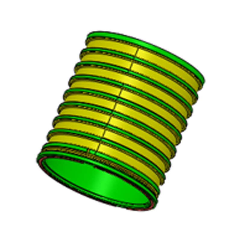 Alumiiniseoksesta valmistettu painevalu jäähdytysvesivaippa Alumiiniseoksesta valmistettu painevalu jäähdytysvesivaippa