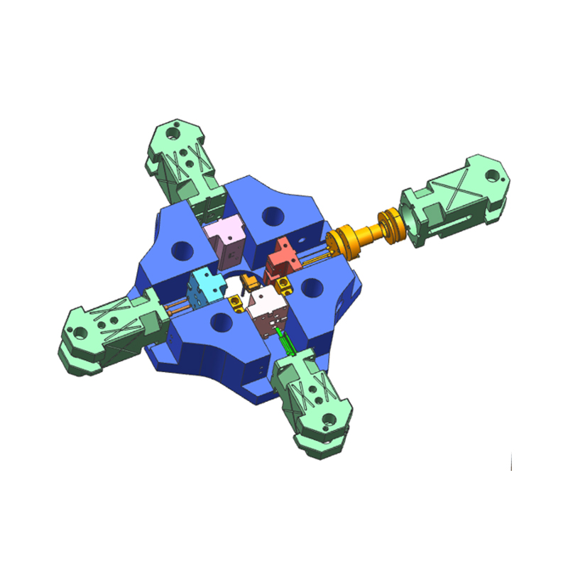 Nopea ja moniliukuinen painevalumuotti Nopea ja moniliukuinen painevalumuotti